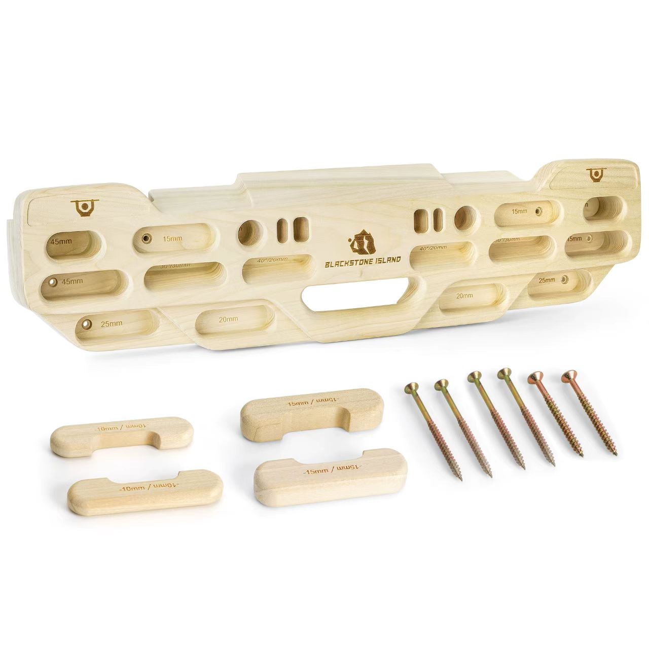 Wall-mounted hangboard