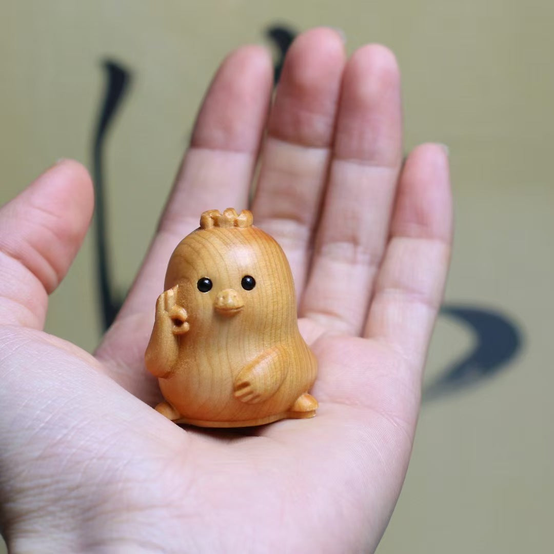 Whimsical Wooden Animal Carvings