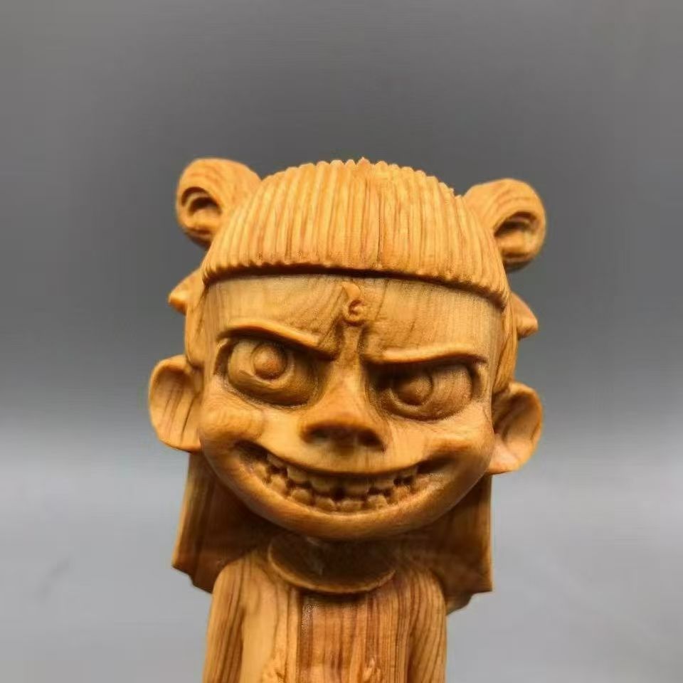 Handcrafted Wooden Portrait Sculptures