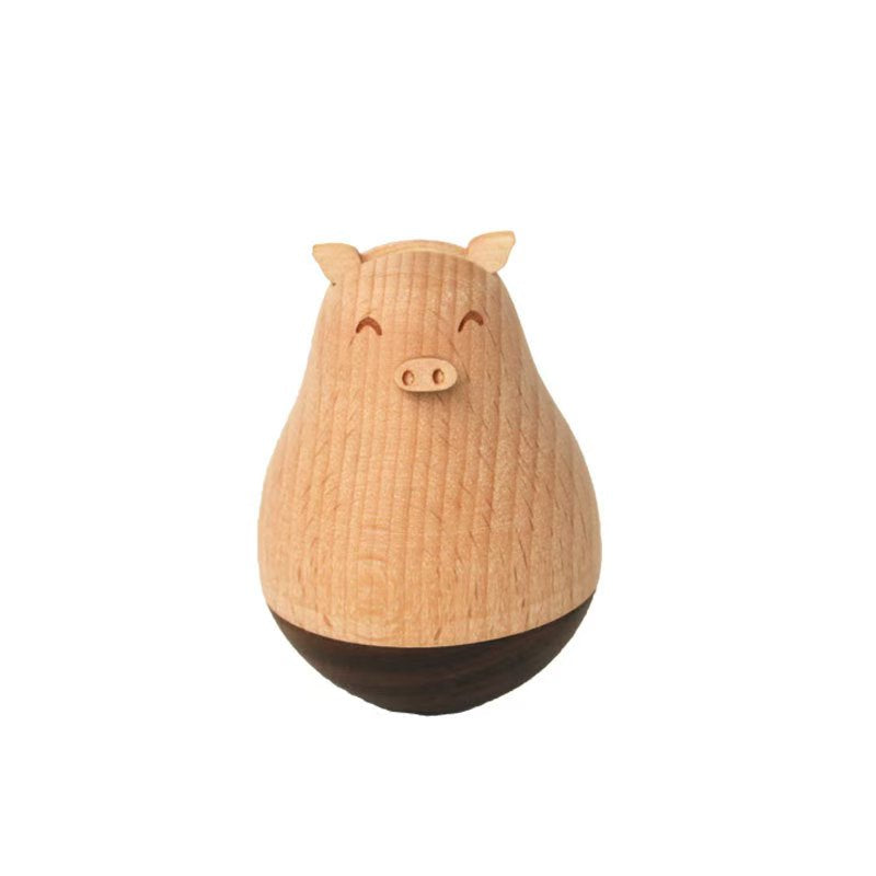 Whimsical Wooden Animal Carvings