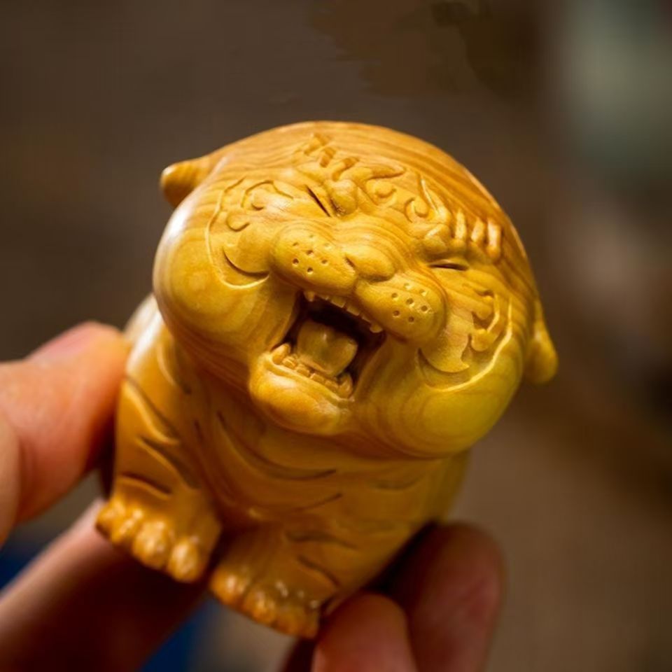 Whimsical Wooden Animal Carvings
