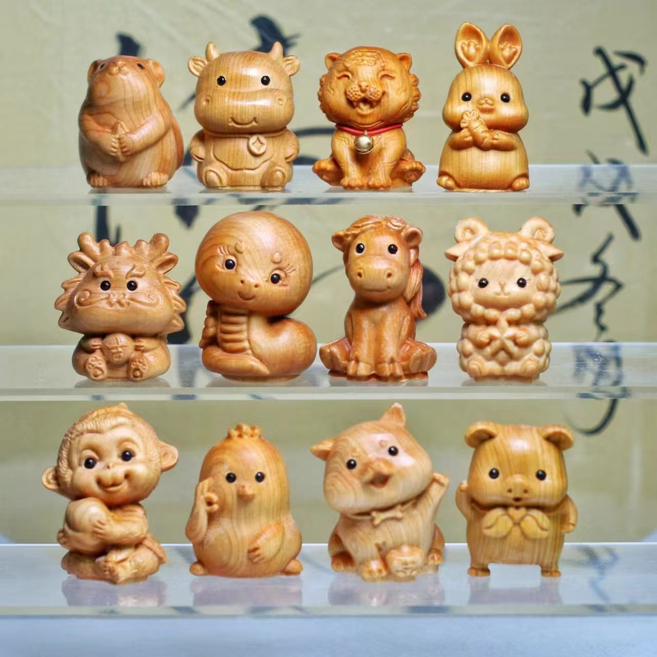 Whimsical Wooden Animal Carvings