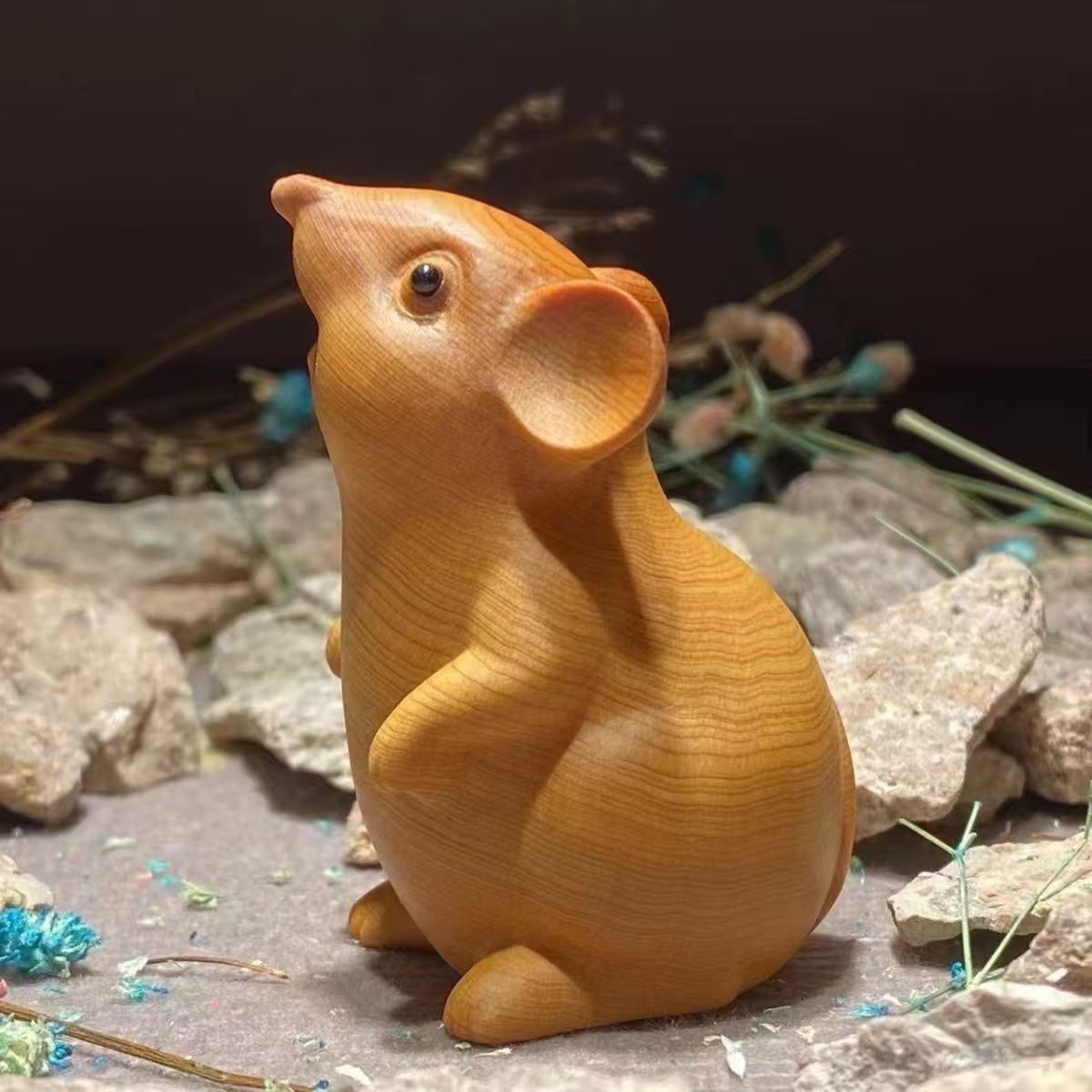Whimsical Wooden Animal Carvings
