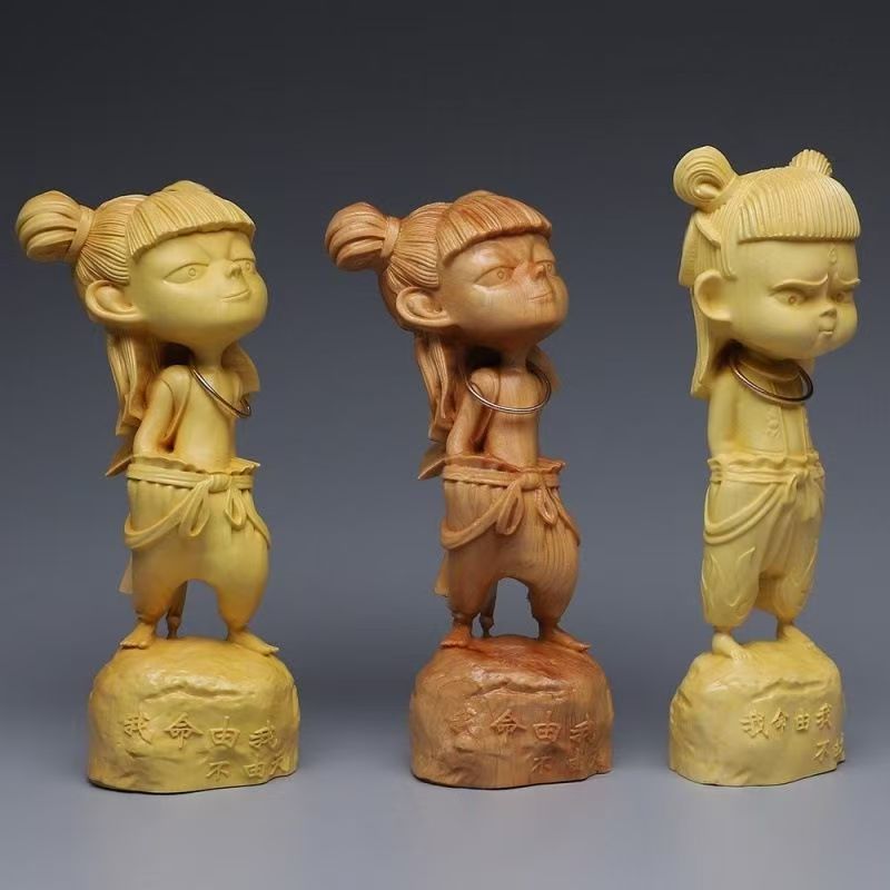 Handcrafted Wooden Portrait Sculptures