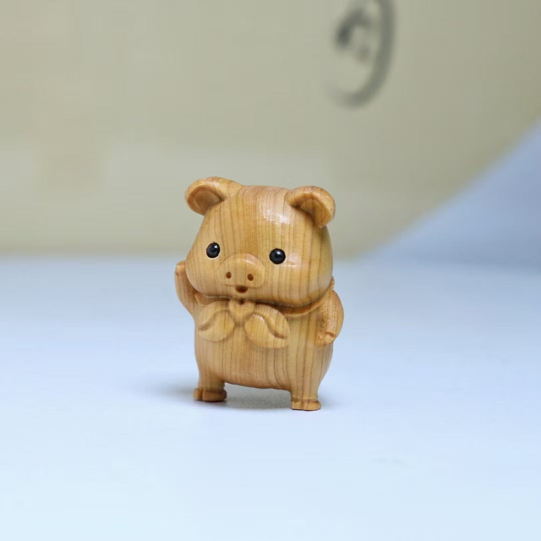 Whimsical Wooden Animal Carvings